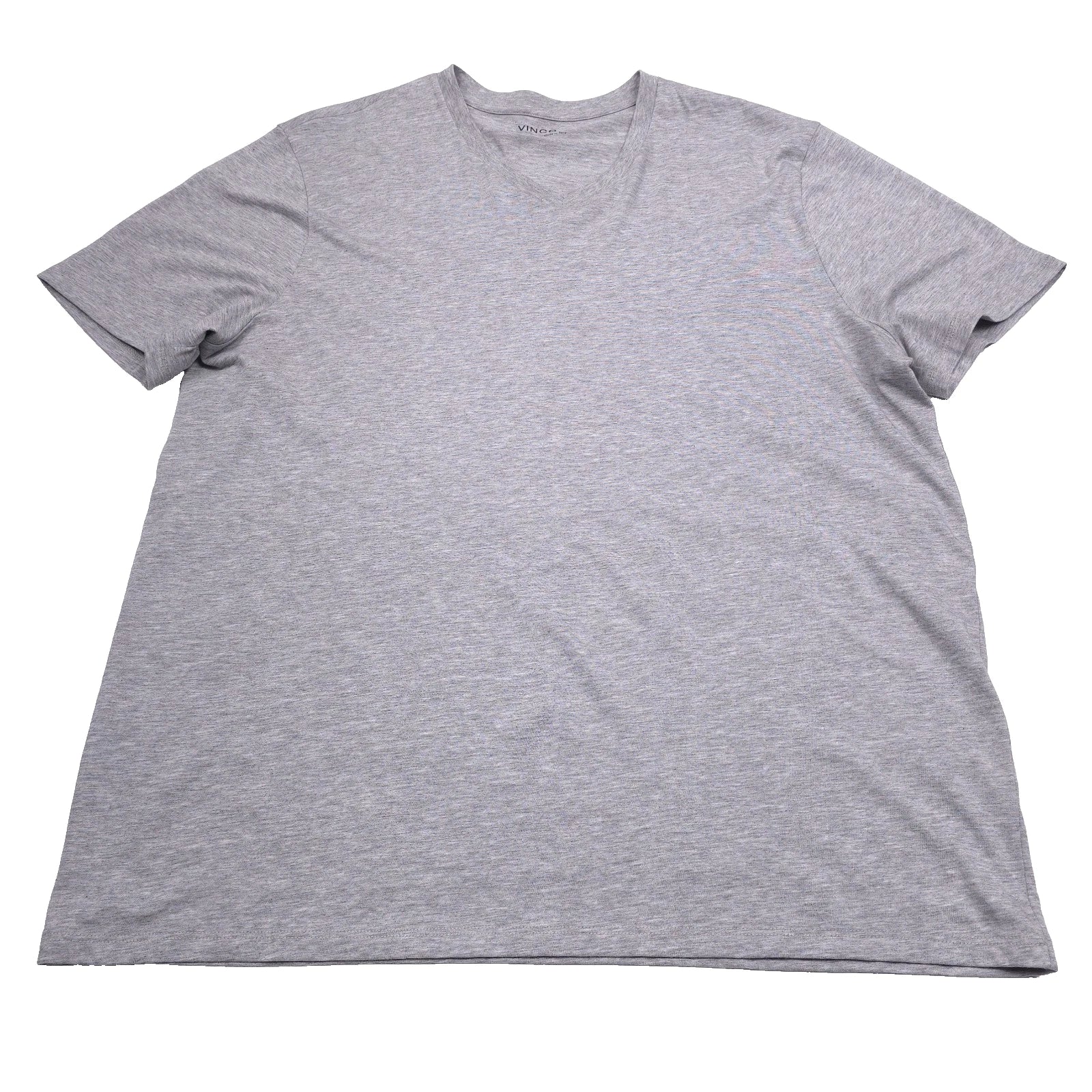 Vince V-Neck Jersey T-Shirt Mens XL Heather Steel Gray Short Sleeve Pima Cotton