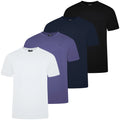 Mens Crew Neck Cotton Stretch T Shirts Short Sleeve Casual Embroidered Tee Top