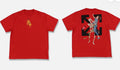 Off-White Red Pascal Skeleton Arrows Oversized T-Shirt Reprint Streetwear S-5XL.