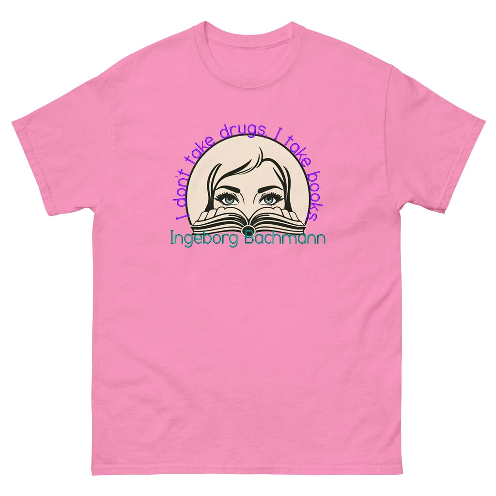 Ingeborg Bachmann "Drugs & Books" Unisex T-shirt Reading Library Literature