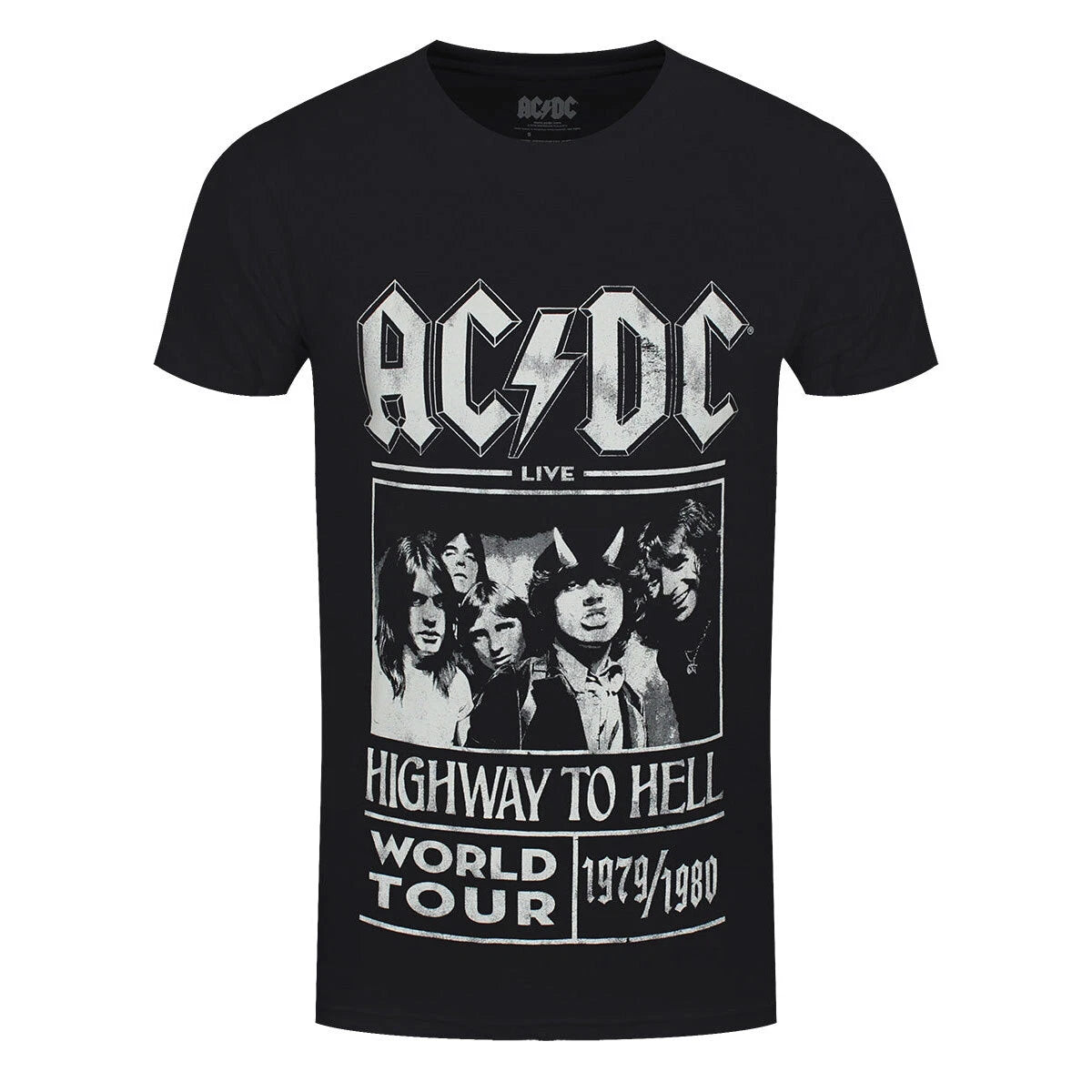 AC/DC T-Shirt Highway To Hell World Tour ACDC Band Official Black New
