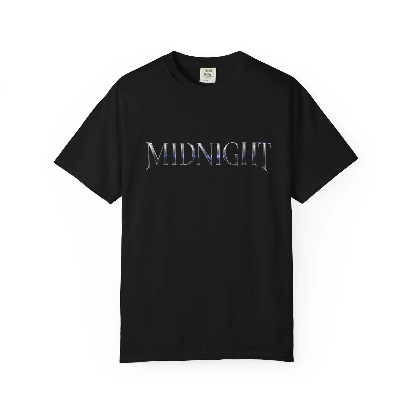 Midnight Metallic Moon Graphic T-Shirt – Minimalist Nightlife Streetwear Tee