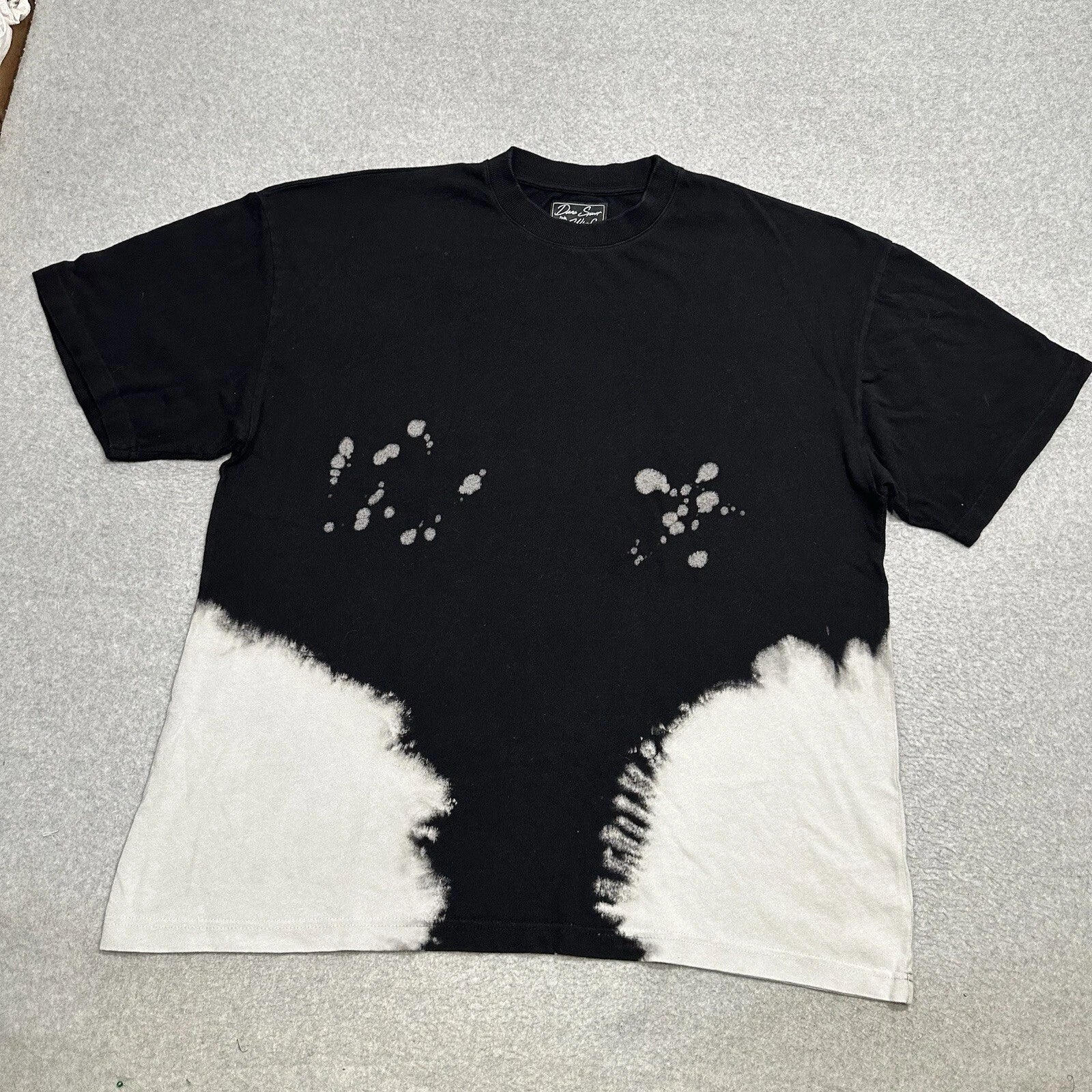 Darc Sport Wolves Shirt Mens XL Black Tie Dye Short Sleeve Oversized 416 Of 2000