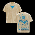 Nightwing DC Comics Shirt Streetwear Unisex Oversized Acid Wash Men Graphic Tee