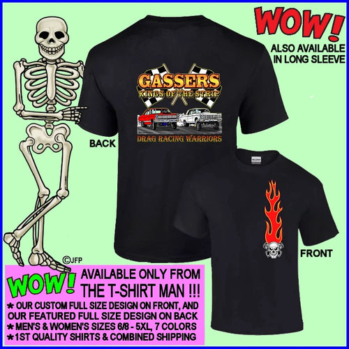 1965 1967 Hot Rod Gasser Kings of the Street & Strip Drag Racing T-shirt 12