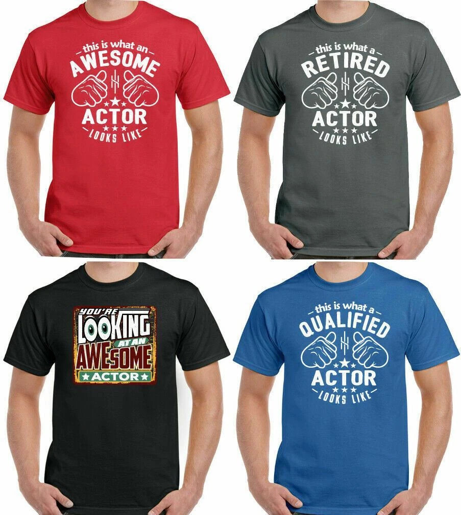 Actor T-Shirt This is what an Looks Like Mens Funny Thespian Theatre Academy TEE