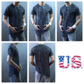 Mens Long T-Shirt Crew Extended Casual T Fashion Stylish Elongated Tee Black