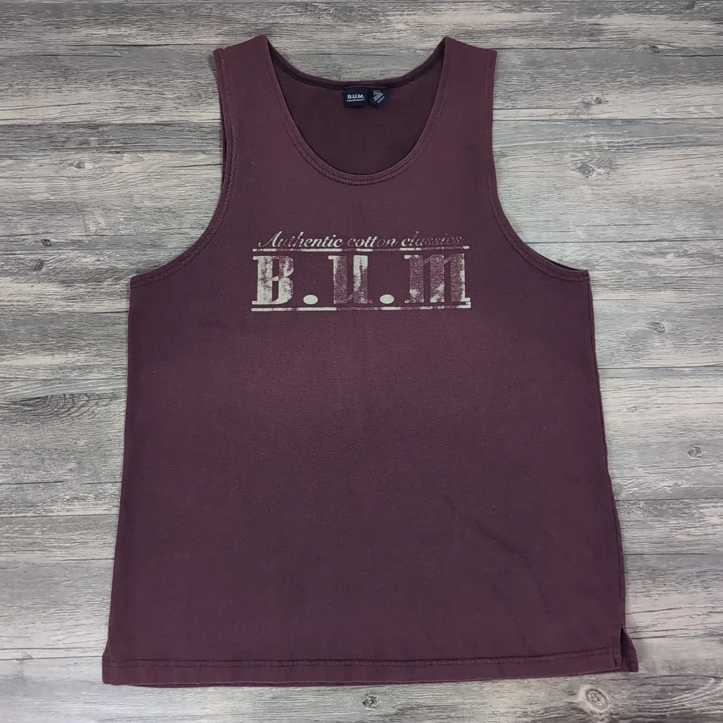 VTG B.U.M Equipment Streetwear Boxy Men's M 90s Retro Tank Top Medium