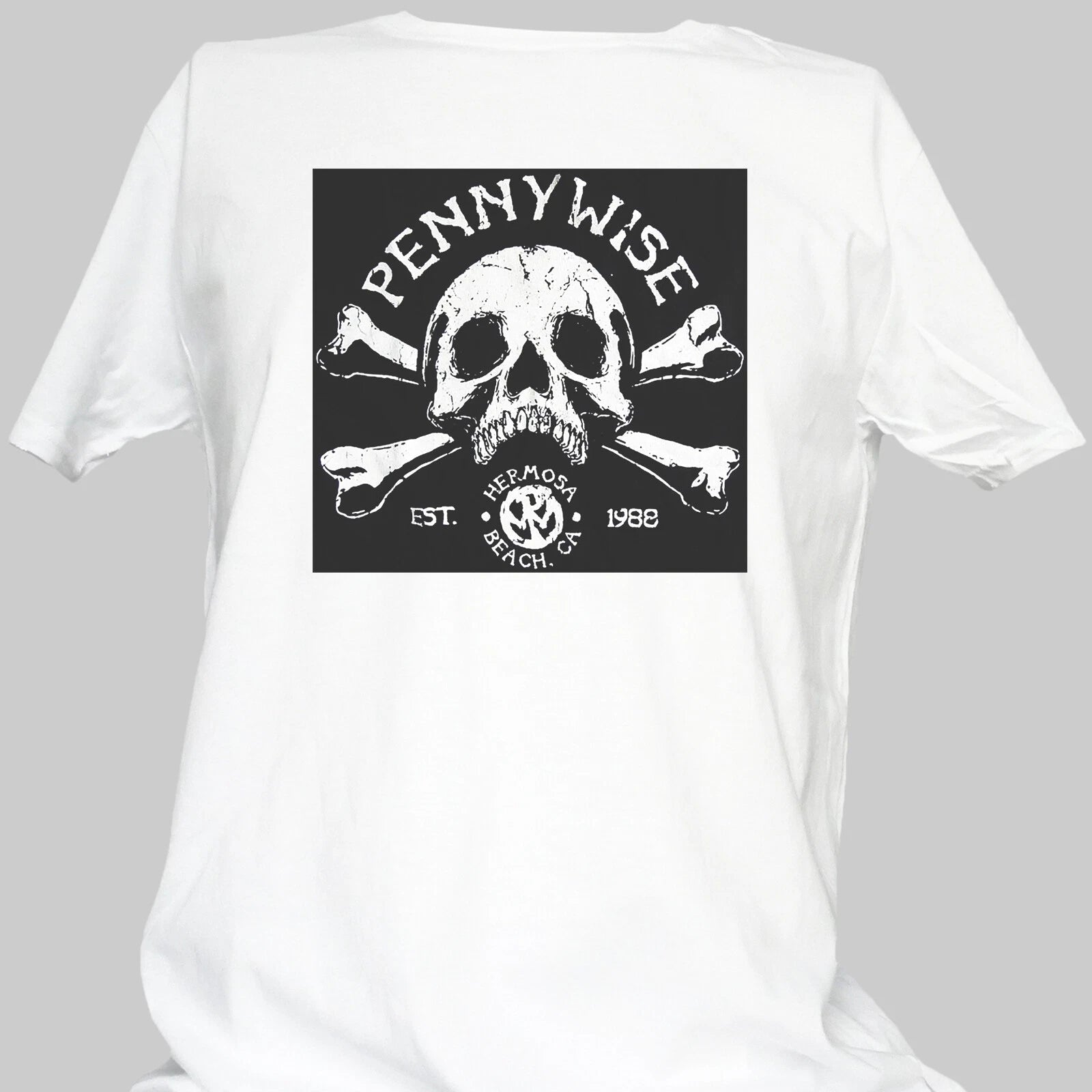 Pennywise Hardcore Punk Rock Short Sleeve White Unisex T-shirt S-3XL