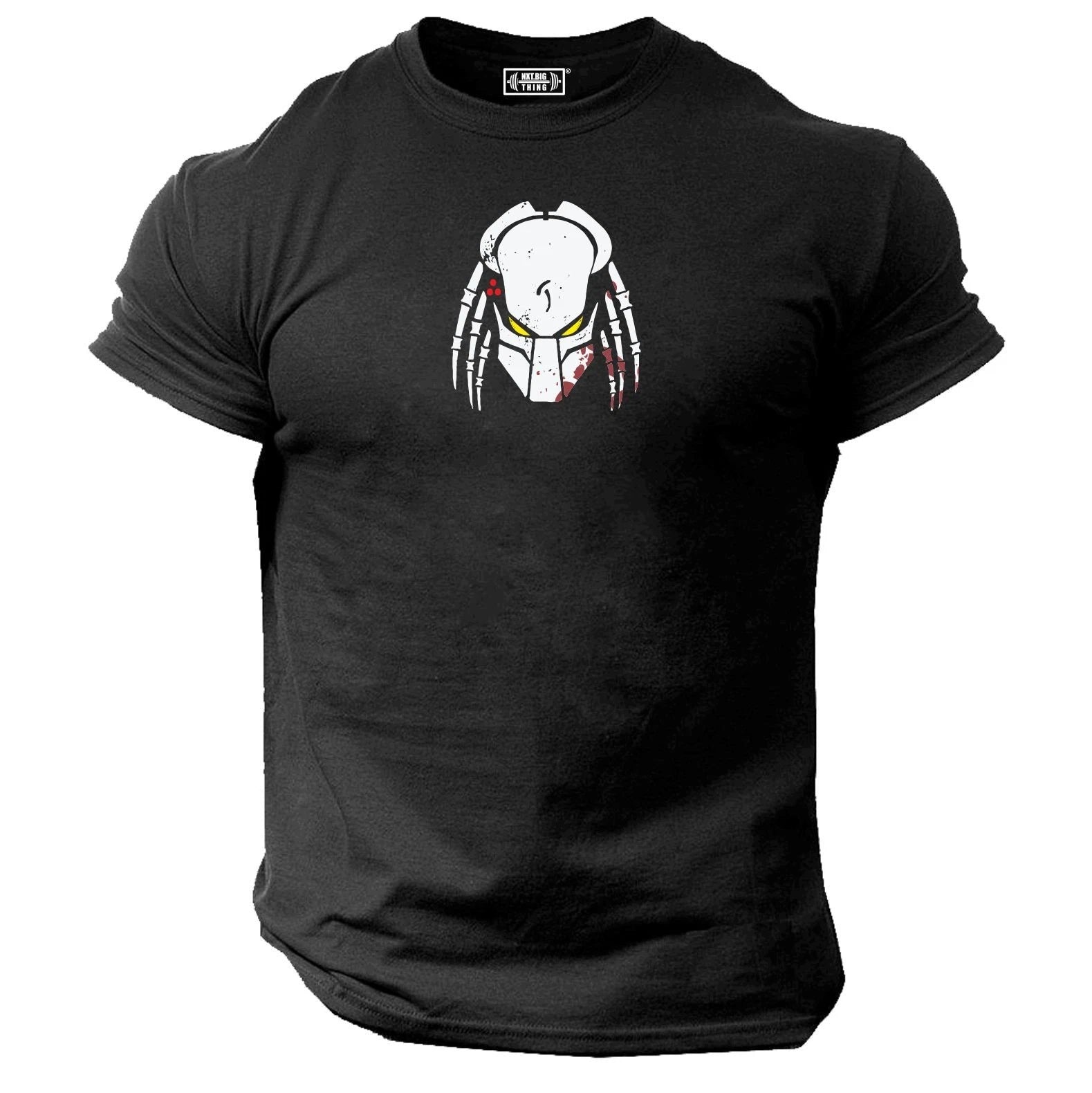 Predator T Shirt Gym Clothing Bodybuilding Training Workout Exercise Boxing Top