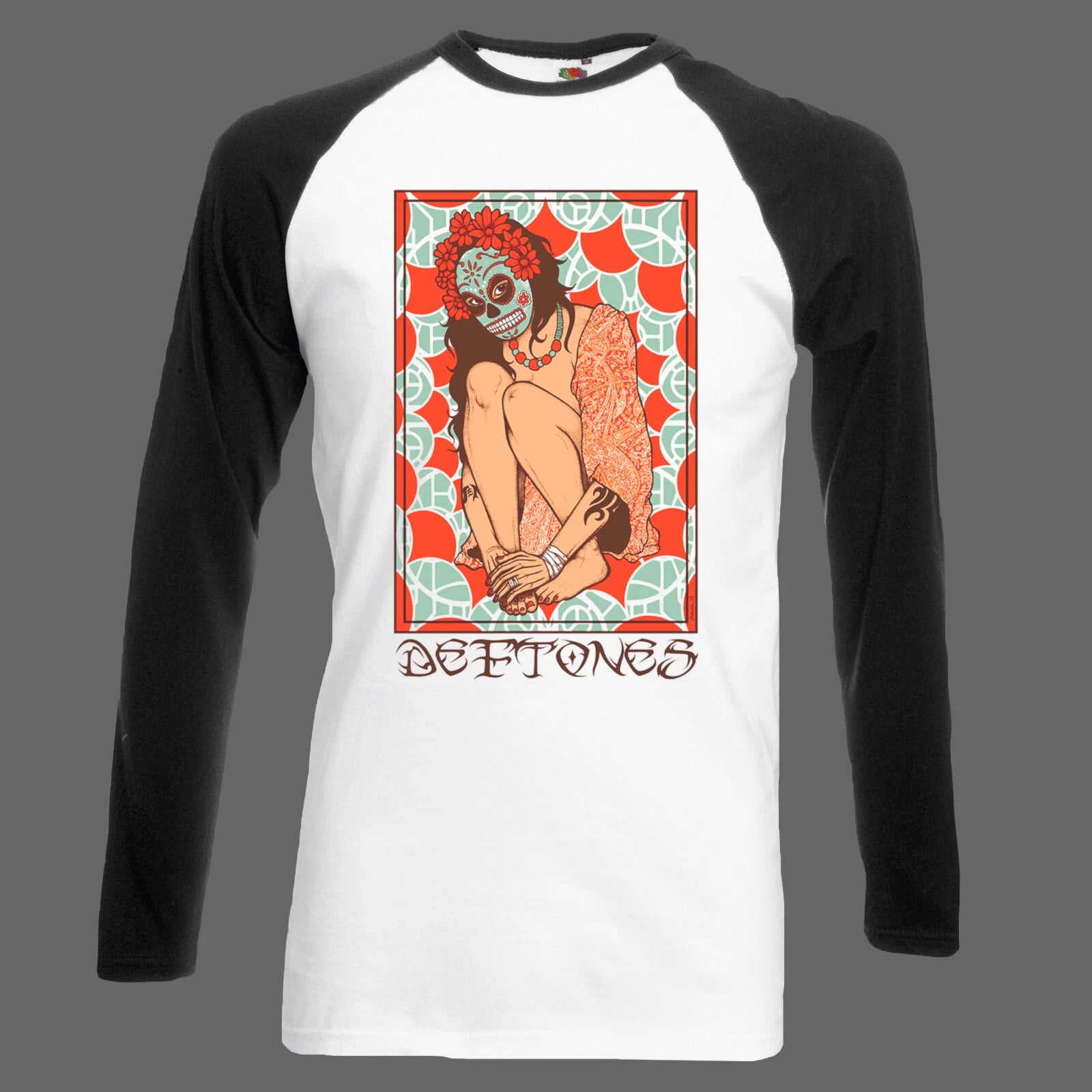 Deftones Metal Rock Long Sleeve Baseball T-shirt Unisex S-3XL