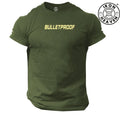 Bulletproof T Shirt Gym Clothing Bodybuilding Training Workout Exercise MMA Top