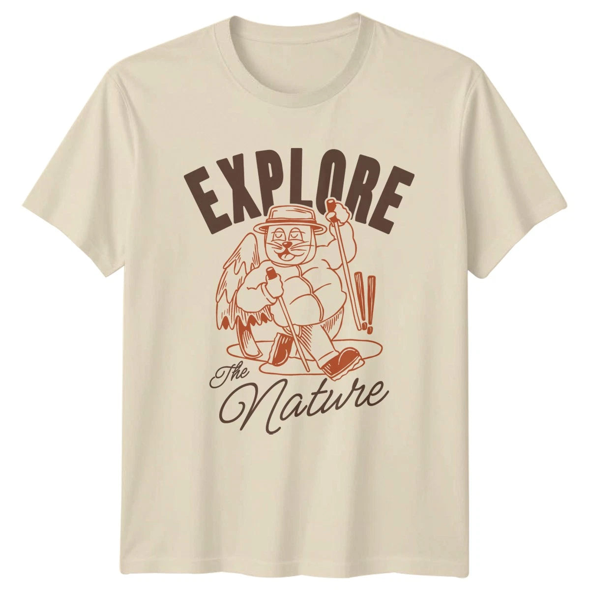 Explore The Nature T-Shirt Hiking Nature Birthday Gift For Him And Her