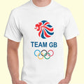Team GB T-Shirt England UK Union Jack Flag T-Shirt Man's Unisex Sports T-Shirt