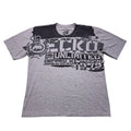 Vintage Ecko Unltd MMA Graffiti T-Shirt Mens 3XL Gray Skull Oversized Y2K