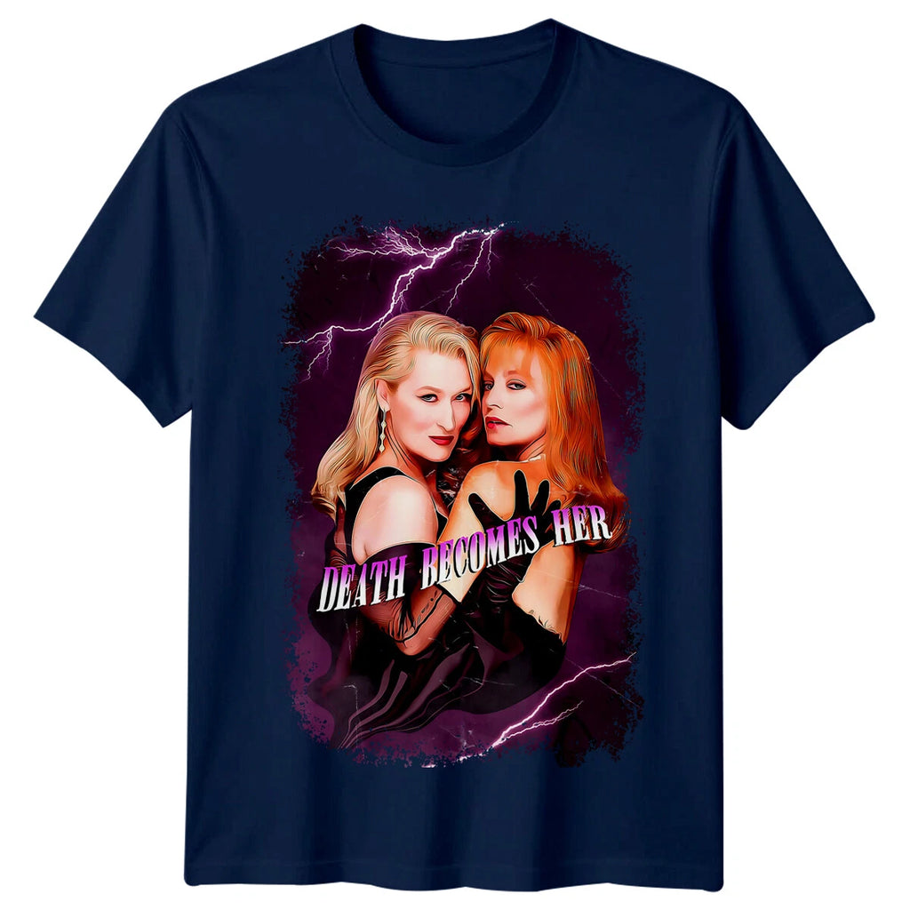 Death Becomes Her (1992) Movie Poster Inspired T-Shirt Retro 80s Tee