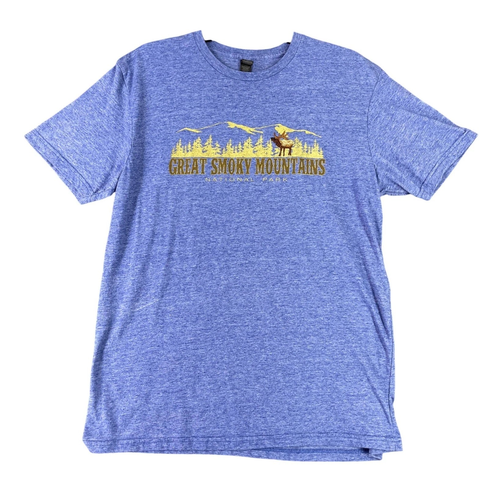 Great Smoky Mountains National Park Elk Shirt Men L Outdoor Travel Souvenir