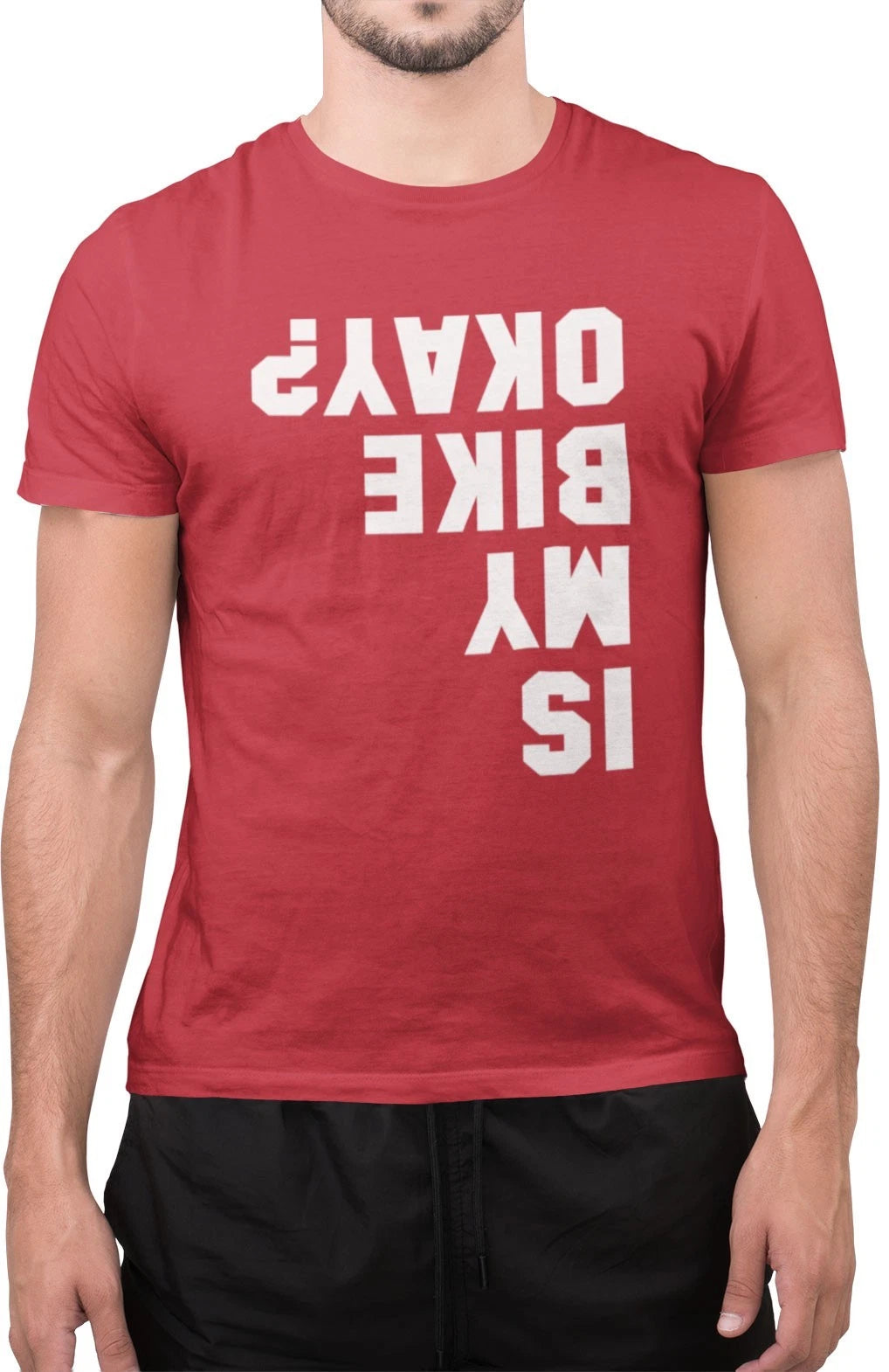 Funny is My Bike Okay Bike Lovers Bikers Novelty T-Shirt