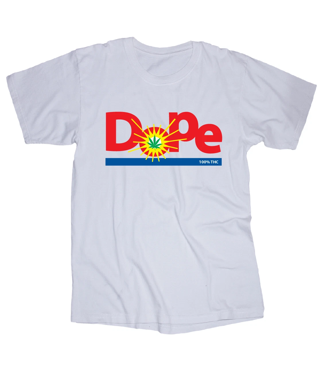 THC Marijuana weed smoke stoner chronic Dope white t-shirt
