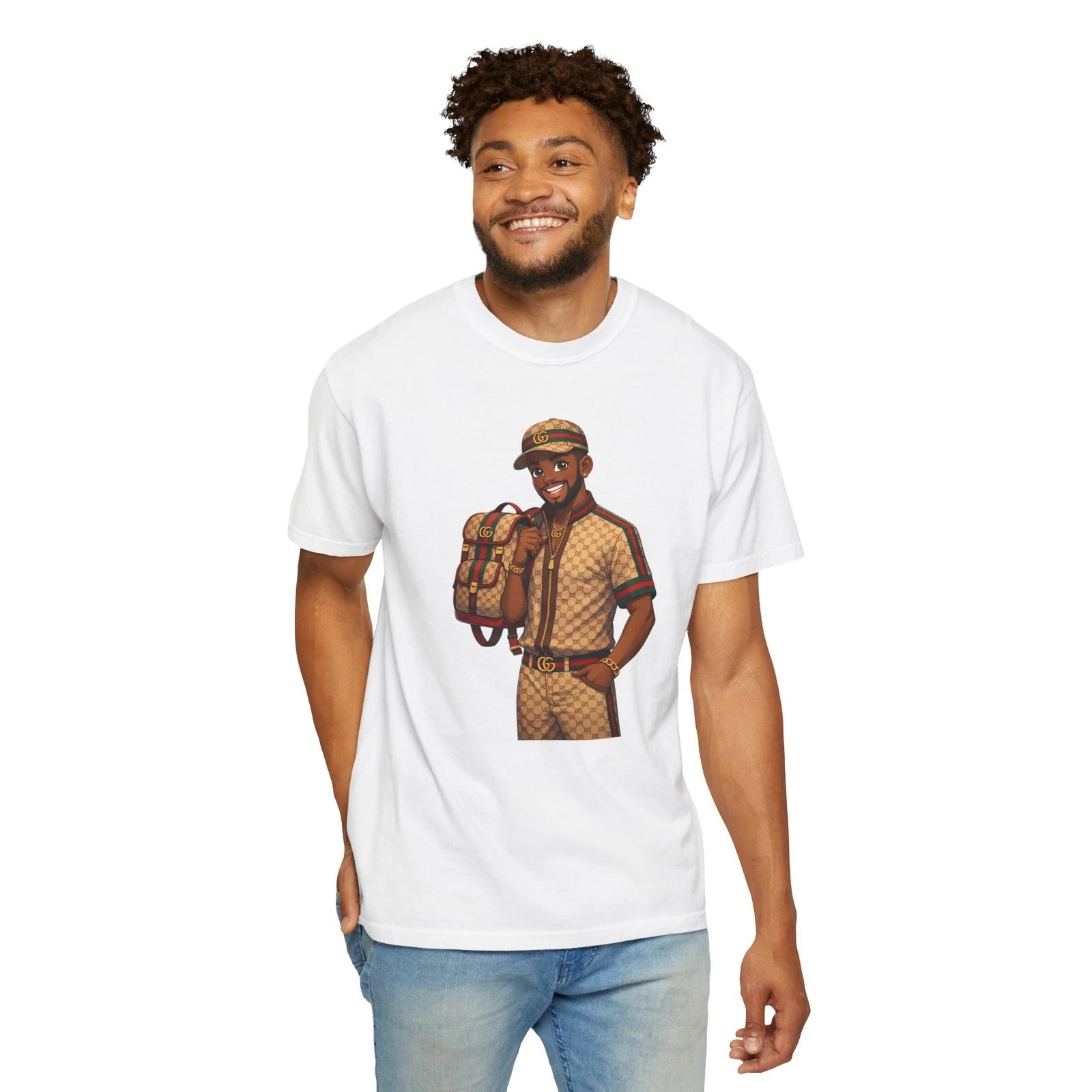 Stylish Traveler Illustration T-shirt | Designer Pattern Outfit