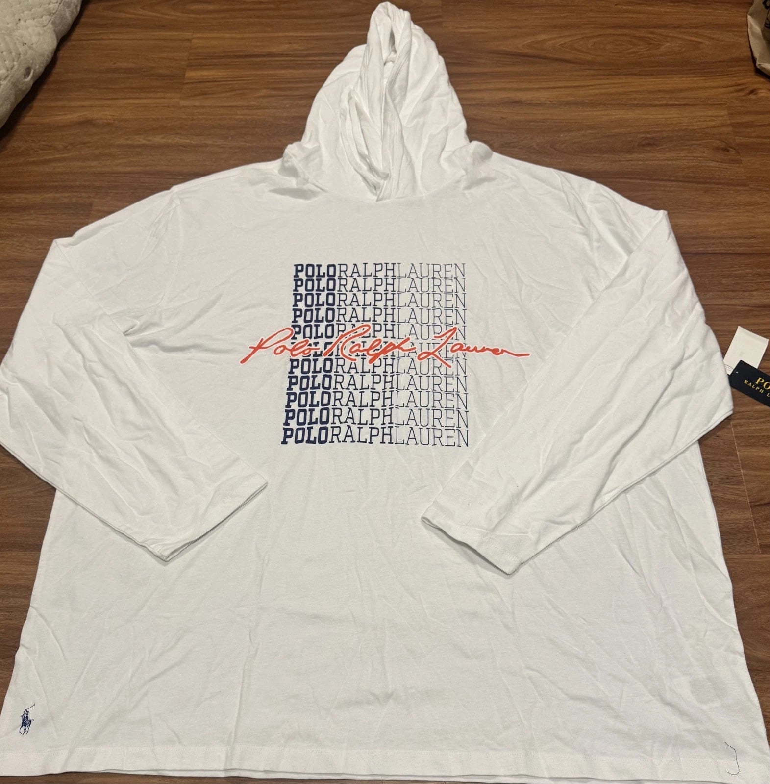 POLO RALPH LAUREN Hoodie Shirt 3XB Mens NEW w/tags BIG & THIN Horse 3XL Pony