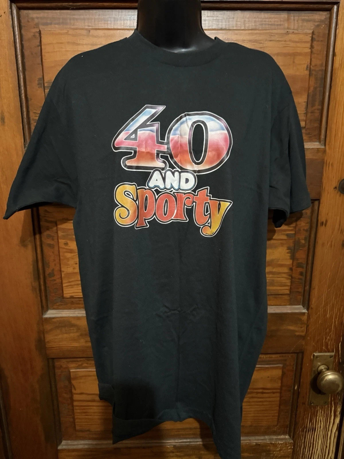 Vintage Shirt Men XXL (Large) “40 Is Sporty”Birthday/gag Gift Single Stitch