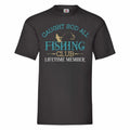Caught Sod All Fishing Club Lifetime Member Funny Fishing T Shirt Small-2XL