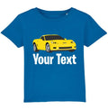 Personalised Your Name Sports Car T-Shirt Custom Name Kids/Adults Gift Tee Top