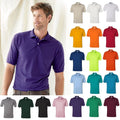 JERZEES Mens Jersey Sport Polo Shirt 50/50 Sport Tee Shirt S-5XL