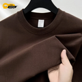 Mens Premium 100% Cotton T-Shirt High End Round Neck Plain Breathable Tee Top