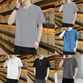 For Men For Spring Casual Blouse Casual Outing Solid Color Top Stylish Casual