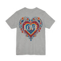 "Boho Heart T-Shirt – Love-Themed Bella+Canvas Tee for Men & Women, 5 Colors"