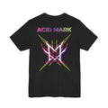 ACID MARK Streetwear Graphic T-Shirt, Back Print Urban Tee, Edgy Minimal Design