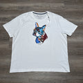 NEW Robert Graham Men's Size 4XL White French Bulldog Pop Art Pup T Shirt