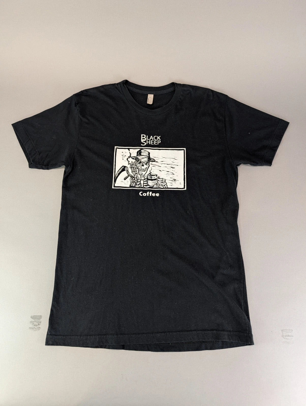 American Apparel Black Sheep Coffee L T-Shirt Sioux Falls Single Stitch USA