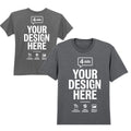 Custom T-Shirt With Your Design Text Photo Upload Mens Womens Tee