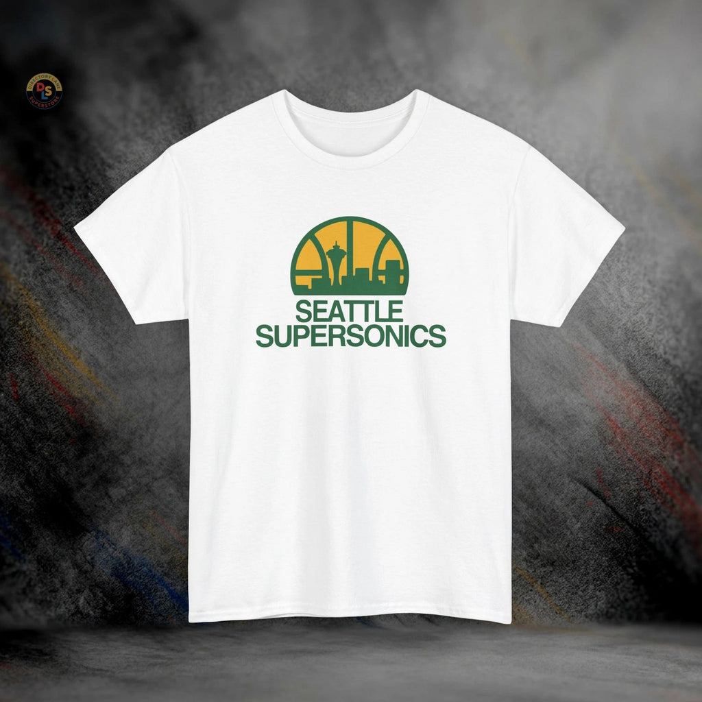 Seattle SuperSonics Defunct Retro Basketball T-Shirt | Heavy Cotton Tee