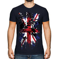 UNION JACK ABSTRACT PRINT MENS T-SHIRT GREAT BRITAIN FLAG UK UNITED KINGDOM TOP