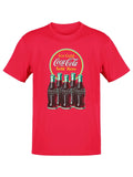 Coca-Cola Official Licensed Retro Ice Cold Bottles Sign Logo Men's T-shirt
