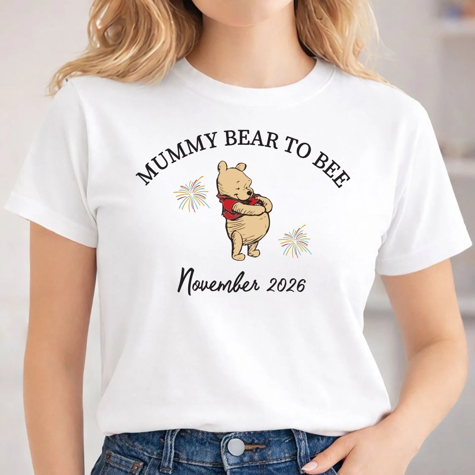 Mum To Be T-shirt Funny Pregnancy Announcement Mummy Gift Pregnant, Mummy Bear