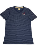 Holister Men’s Large So Cal Navy Stripes V-Neck T-shirt Hipster Streetwear