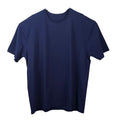 Unisex T-Shirt Short Sleeve Crew Neck Cotton Blank Navy Blue XL