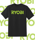Ryobi Tools TEXT Logo shirt 6 Sizes Youth Med- Adult 6XL! Fast Ship!