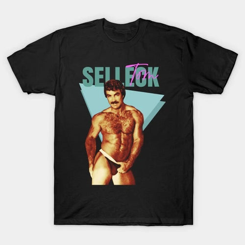 80s Hot Sexy Tom Selleck  T-Shirt Short Sleeve All Sizes S to 5 XL T01