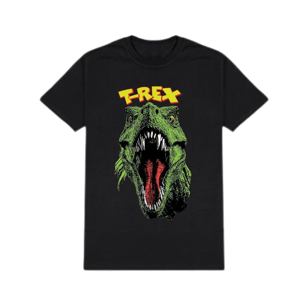 Primal T-Rex Graphic T-Shirt Vintage Dinosaur Streetwear Tee Retro Monster Top