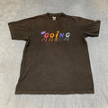 Uniqlo Pieter Ceizer T Shirt Mens Large Black Cotton Keep Going Graphic Trendy