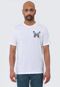 Religion T-Shirt Cotton Graphic Print Papillon White