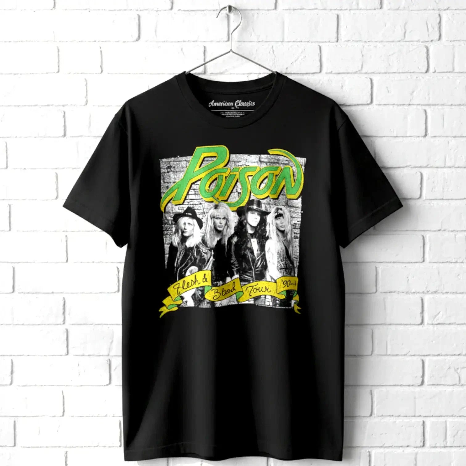 Poison Flesh & Blood Tour 90's Men's T Shirt