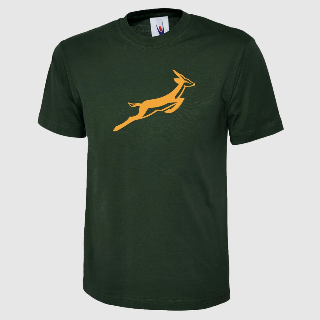 South Africa African Rugby T-Shirt Printed Funny Springbok Birthday Gift Sport T