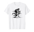 Minimalist Cyclist Ink, Modern Road Bike Art T-Shirt